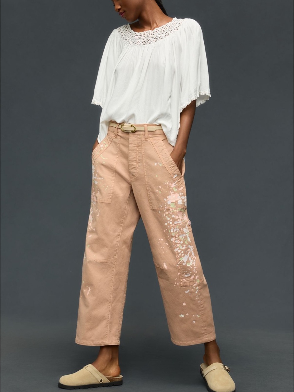 Pilcro Millie Low-Slung Barrel Pants